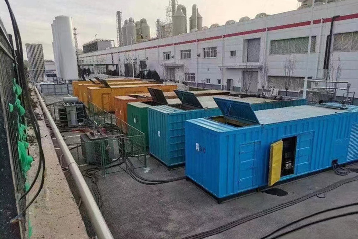 哈密发电机租赁施工现场